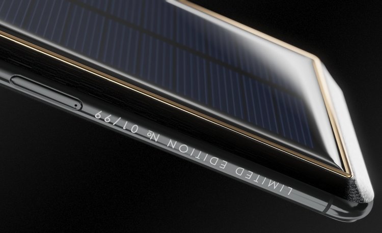 iPhone X Tesla được trang bị pin năng lượng mặt trời