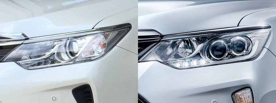 Thiết kế đèn pha và cản trước xe Toyota Camry 2018