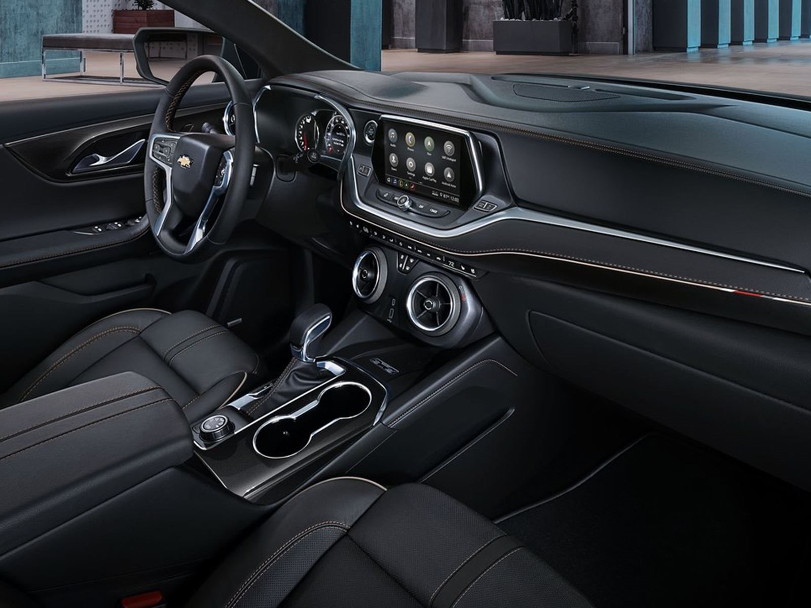 Hàng ghế trước của Chevrolet Blazer 2019