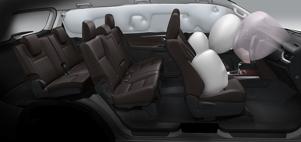 Xe Toyota Fortuner 2018 sẽ có tới 7 túi khí so với 3 như phiên bản trước