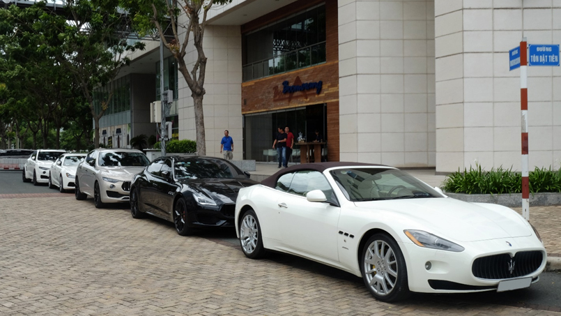 Chiếc Maserati GranCabio màu trắng