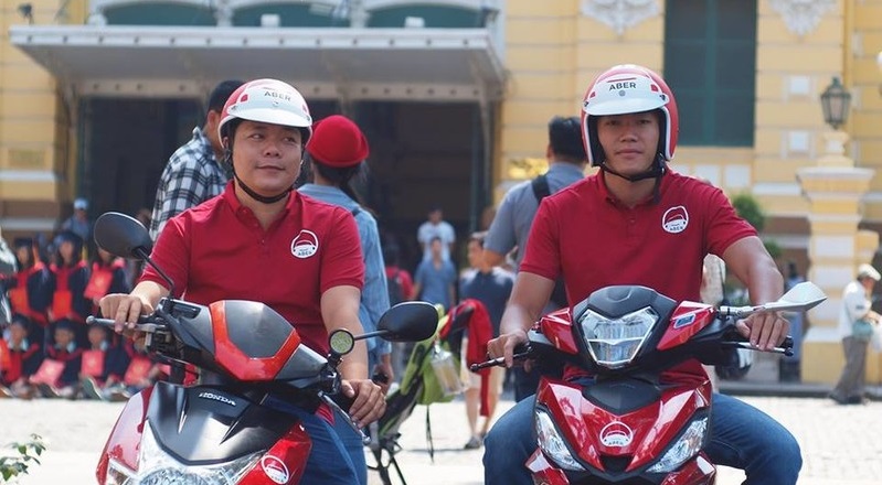 Ứng dụng gọi xe Aber cũng mới được ra mắt đầu tháng 6/2018 tại Tp Hồ Chí Minh
