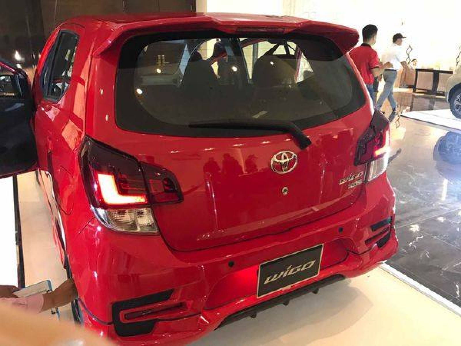 Thiết kế phía sau xe Toyota Wigo