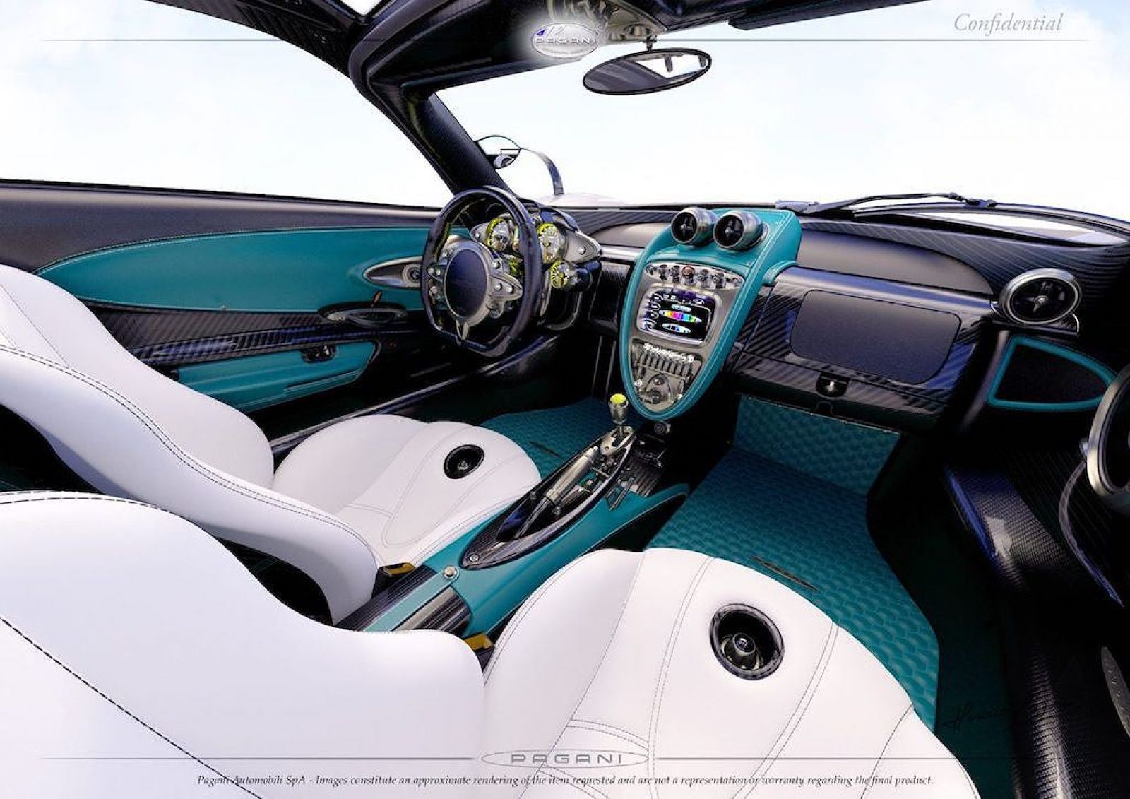 Nội thất xe Pagani Huayra Coupe