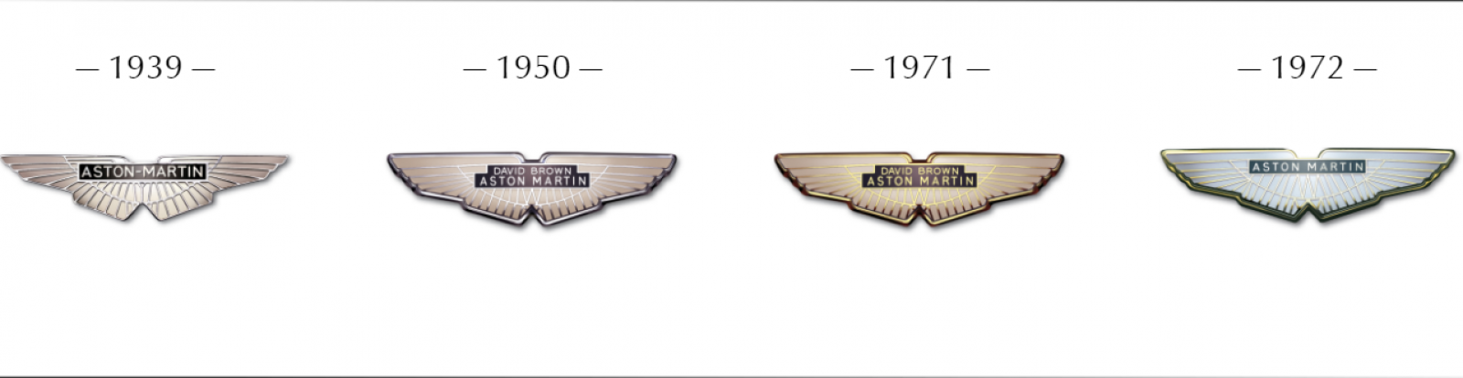 Logo Aston Martin từ năm 1939 tới 1972