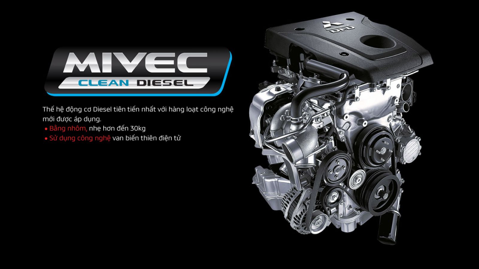 Mitsubishi Pajero Sport sở hữu động cơ diesel MIVEC 2.4L mới