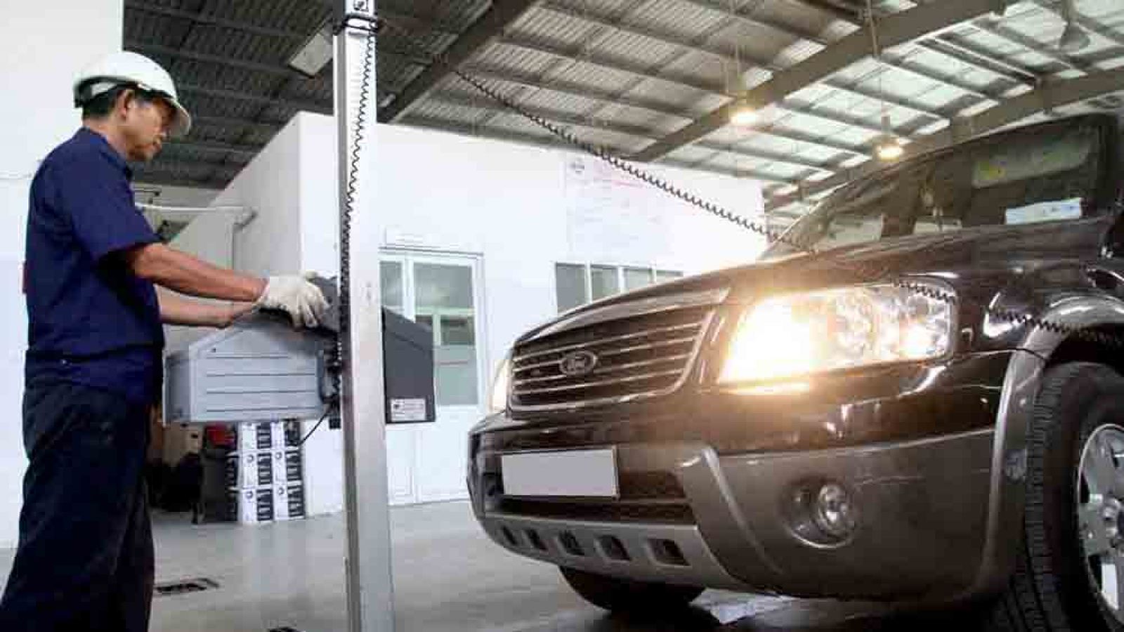 Chiếc xe sẽ bị từ chối đăng kiểm nếu chưa nộp phat nguội