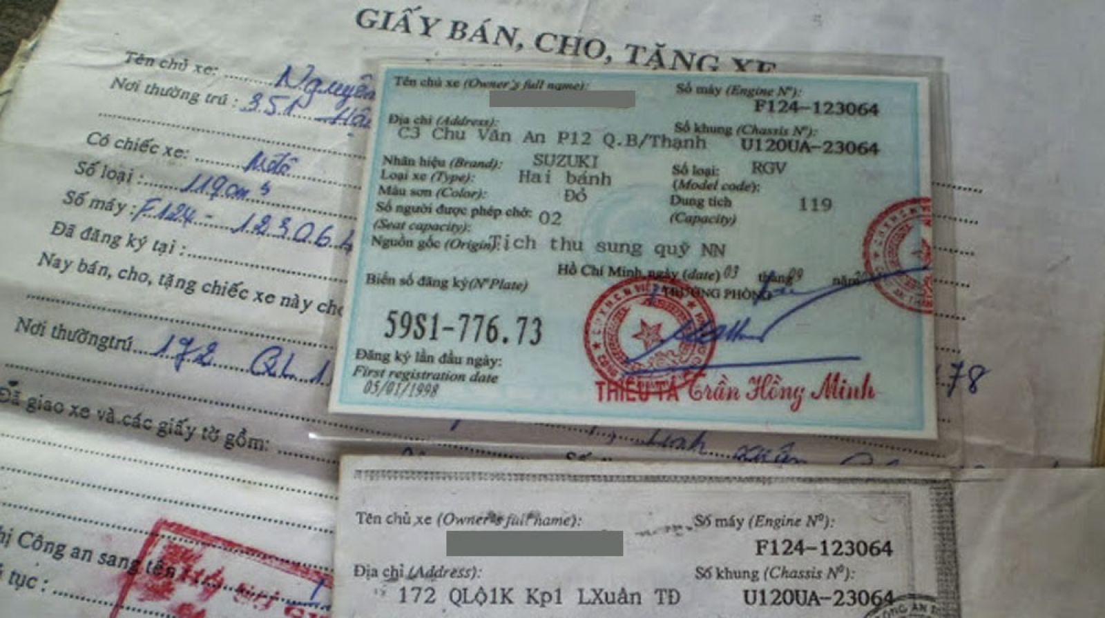 Bản sao giấy tờ gốc đã được công nhận khi kiểm tra