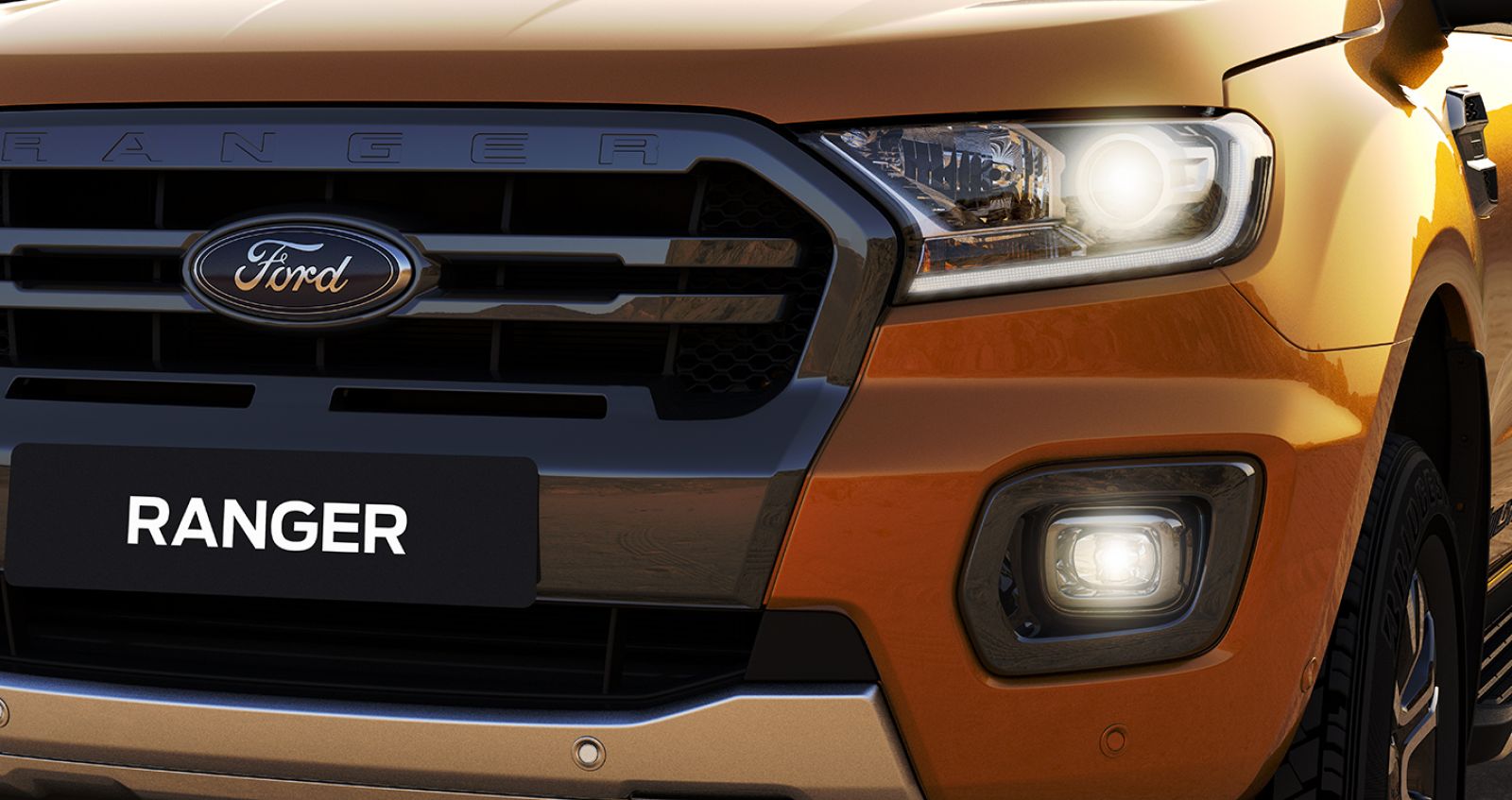 Thiết kế đèn pha trên Ford Ranger Wilktrak 2018