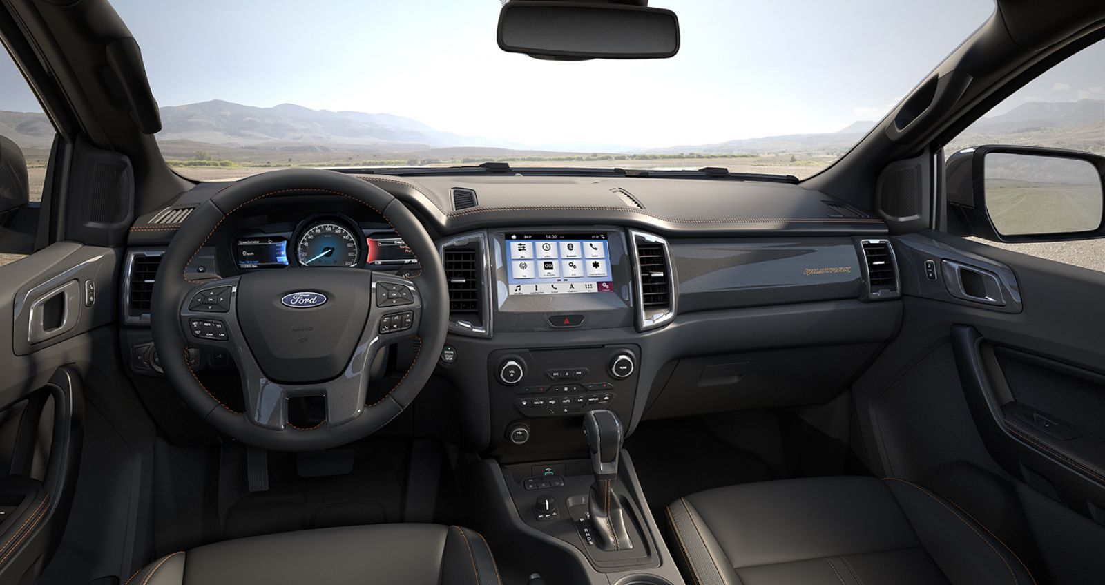 Thiết kế nội thất của Ford Ranger 2018 không có thay đổi so với thế hệ trước