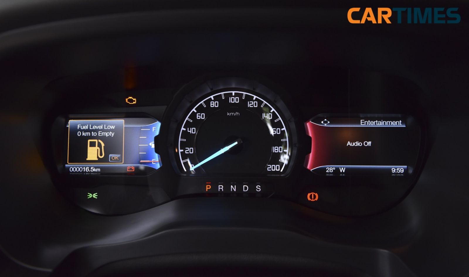 Thiết kế đồng hồ hiển thị trên Ford Ranger 2018