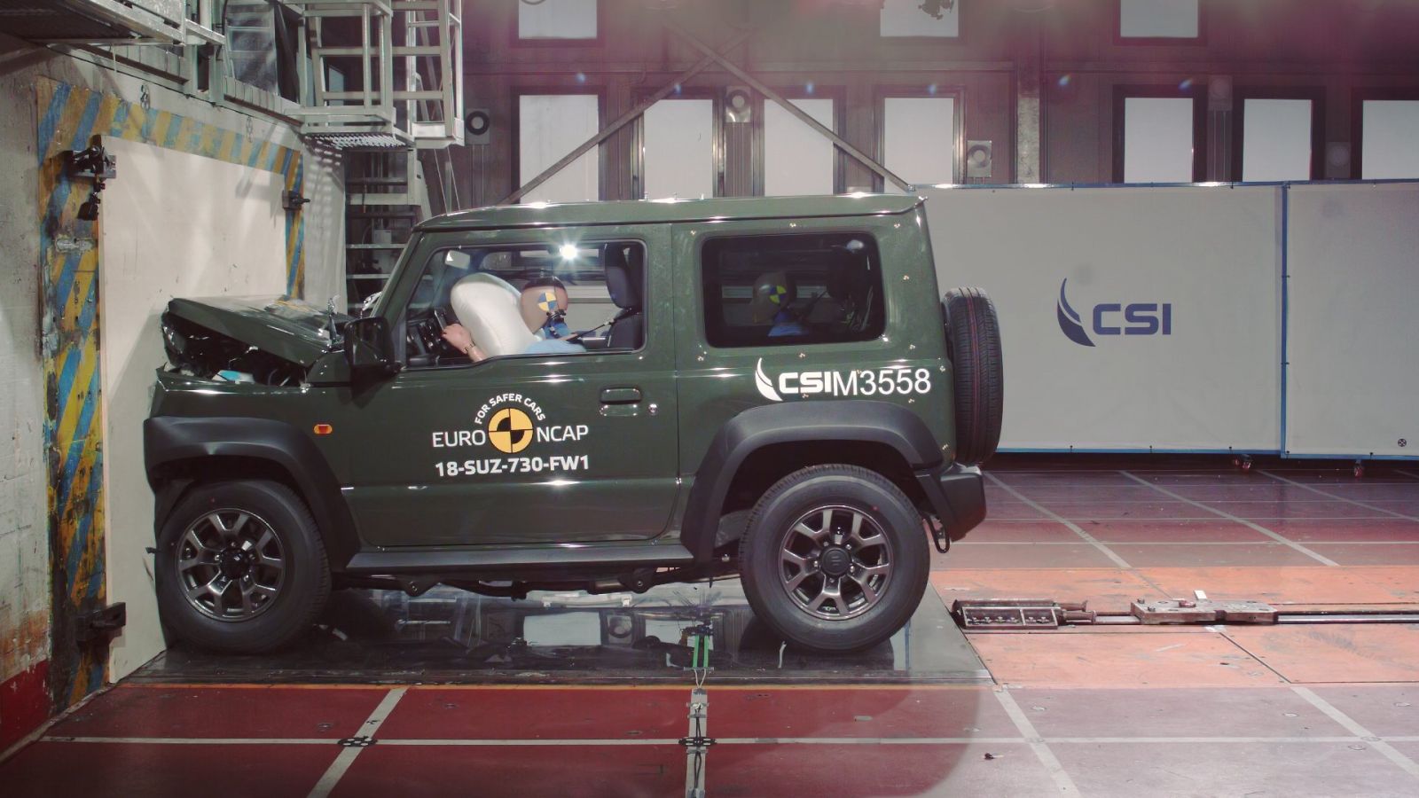 Bài thử nghiệm đâm phía trước đối với Suzuki Jimny 2018