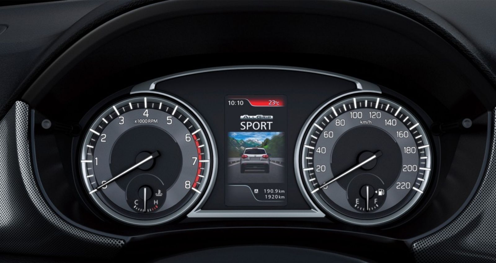 Thiết kế đồng hồ hiển thị trên Suzuki Vitara 2019