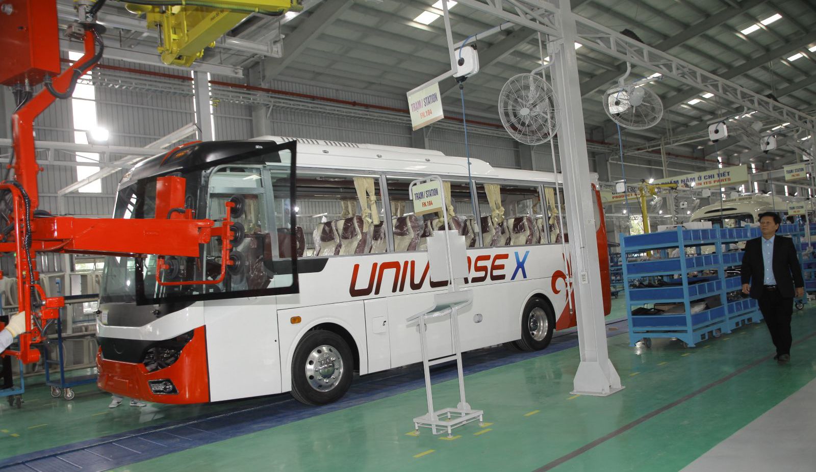 Nhà máy xe bus Thaco có công suất lớn