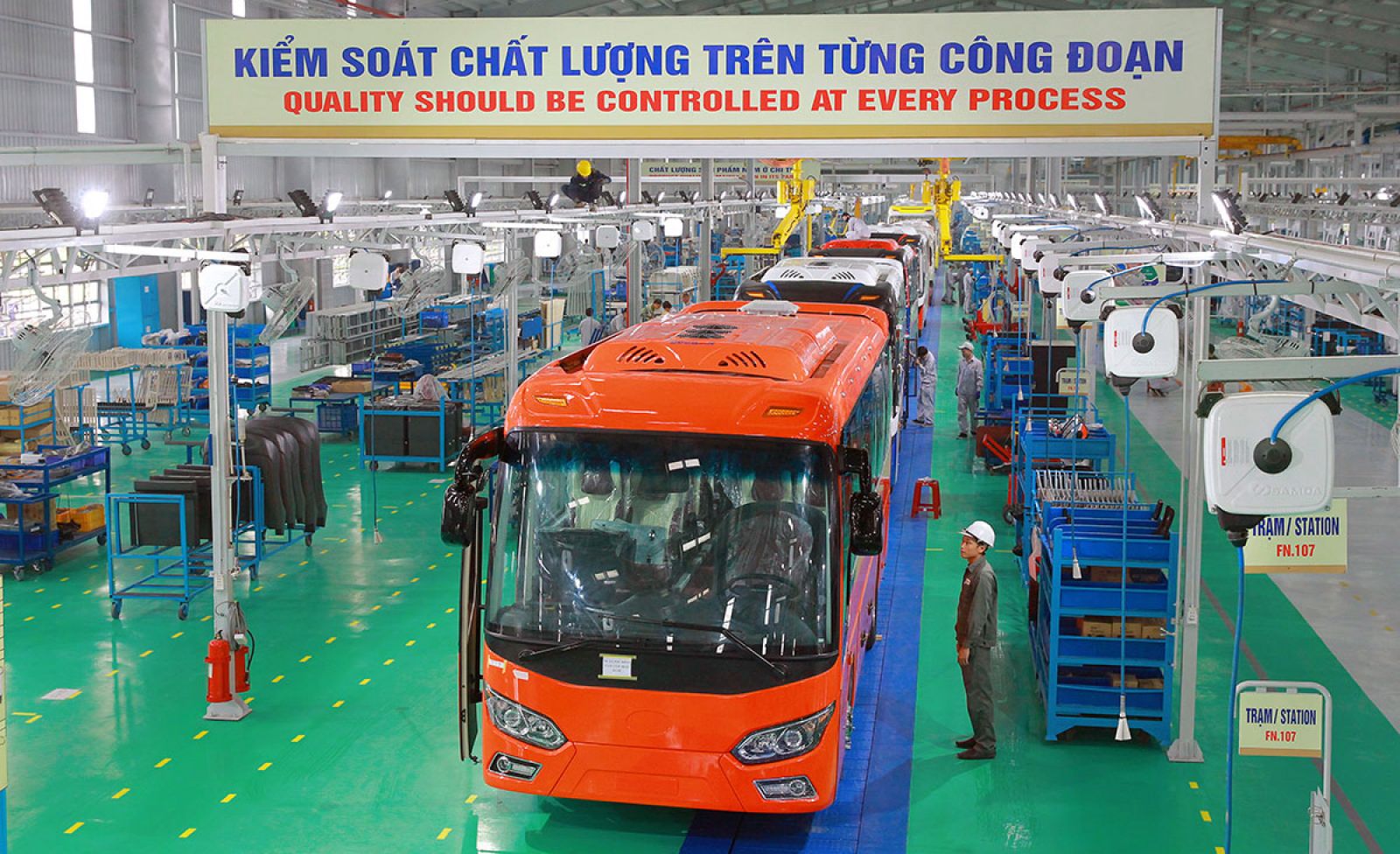 Xe bus Thaco đã xuất khẩu sang một số thị trường nước ngoài