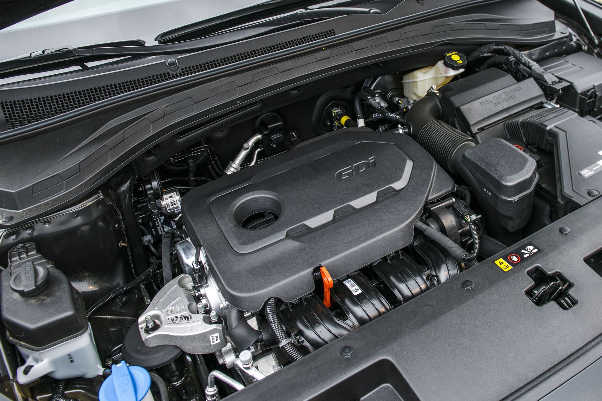 Động cơ máy dầu trên xe Hyundai Santa Fe 2019