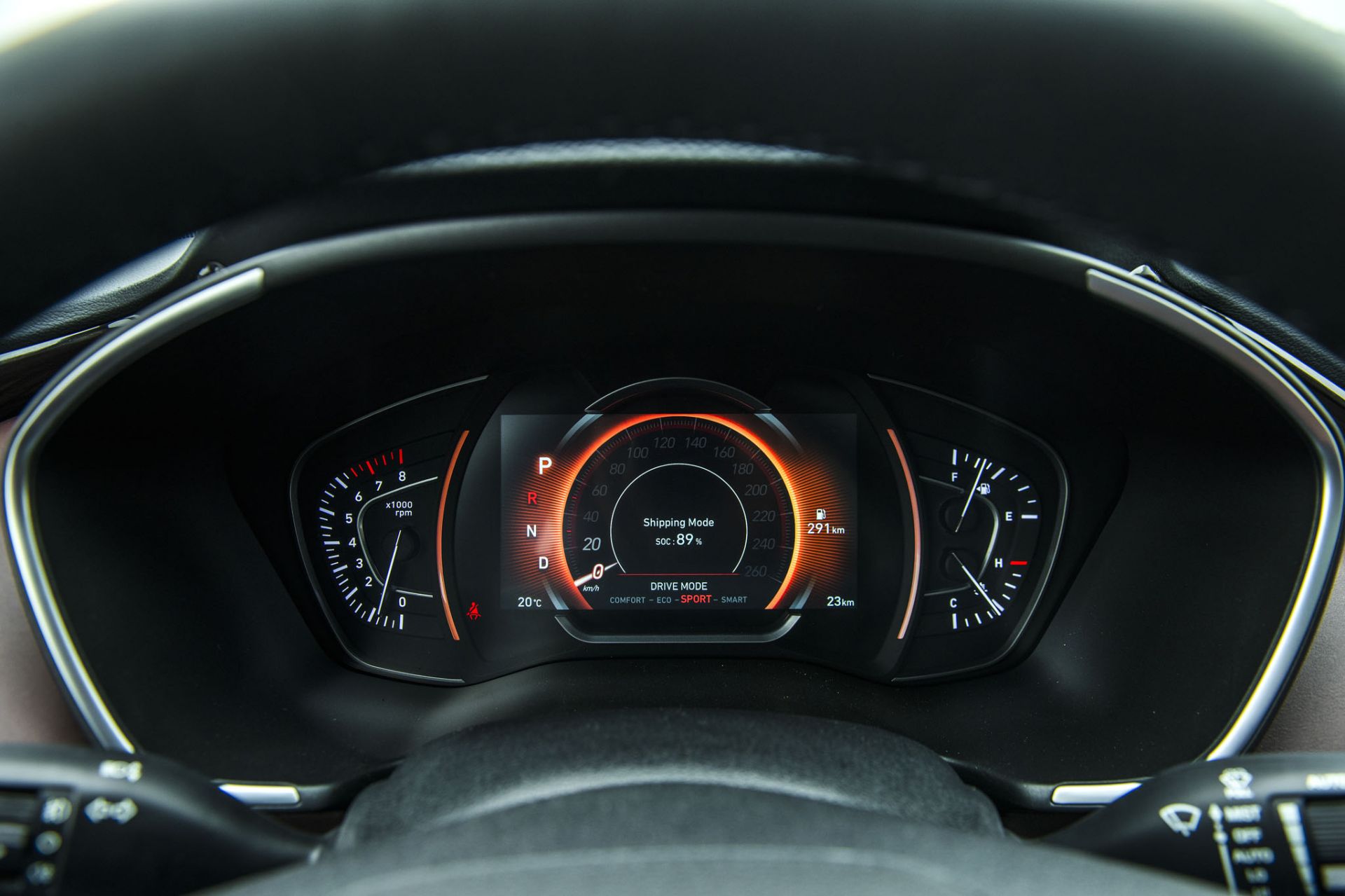 Đồng hồ hiển thị xe Hyundai Santa Fe 2019