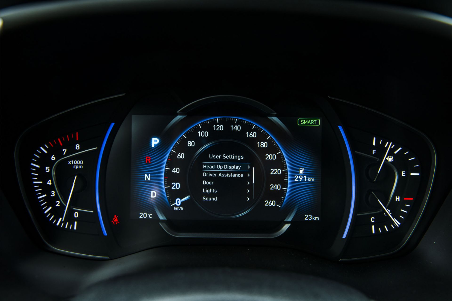 Chế độ lái Smart trên xe Hyundai Santa Fe 2019