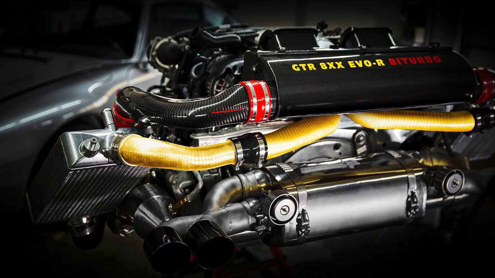 Thiết kế động cơ xe Gemballa GTR 8xx EvoR BiTurbo