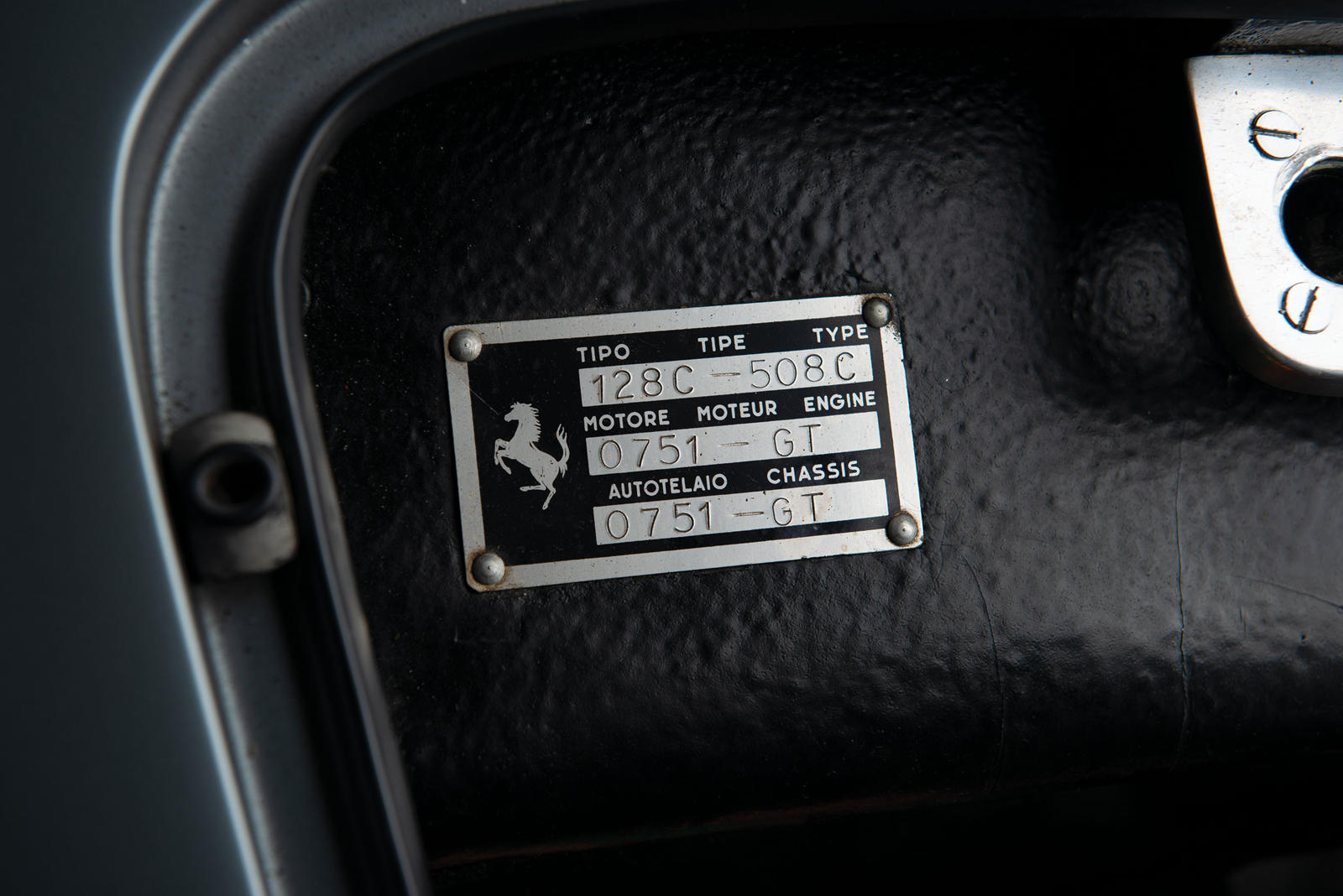 Số khung xe Ferrari 250 GT Coupe Speciale 1957
