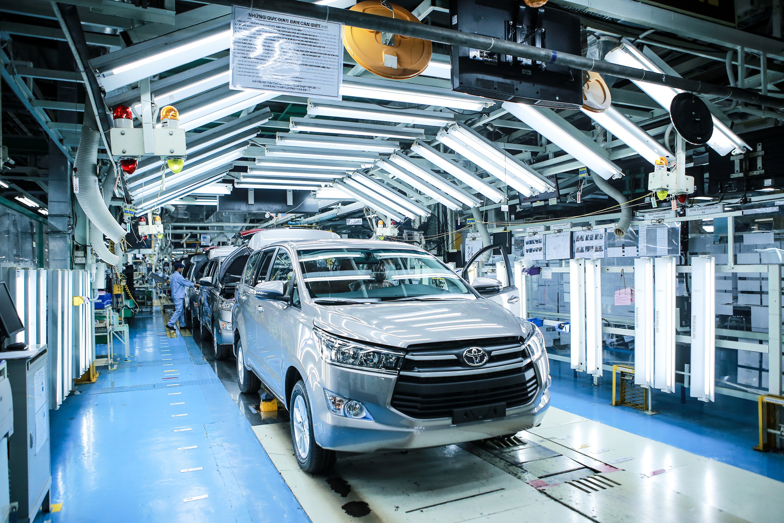 Hệ thống dây chuyền sản xuất của Toyota Việt Nam