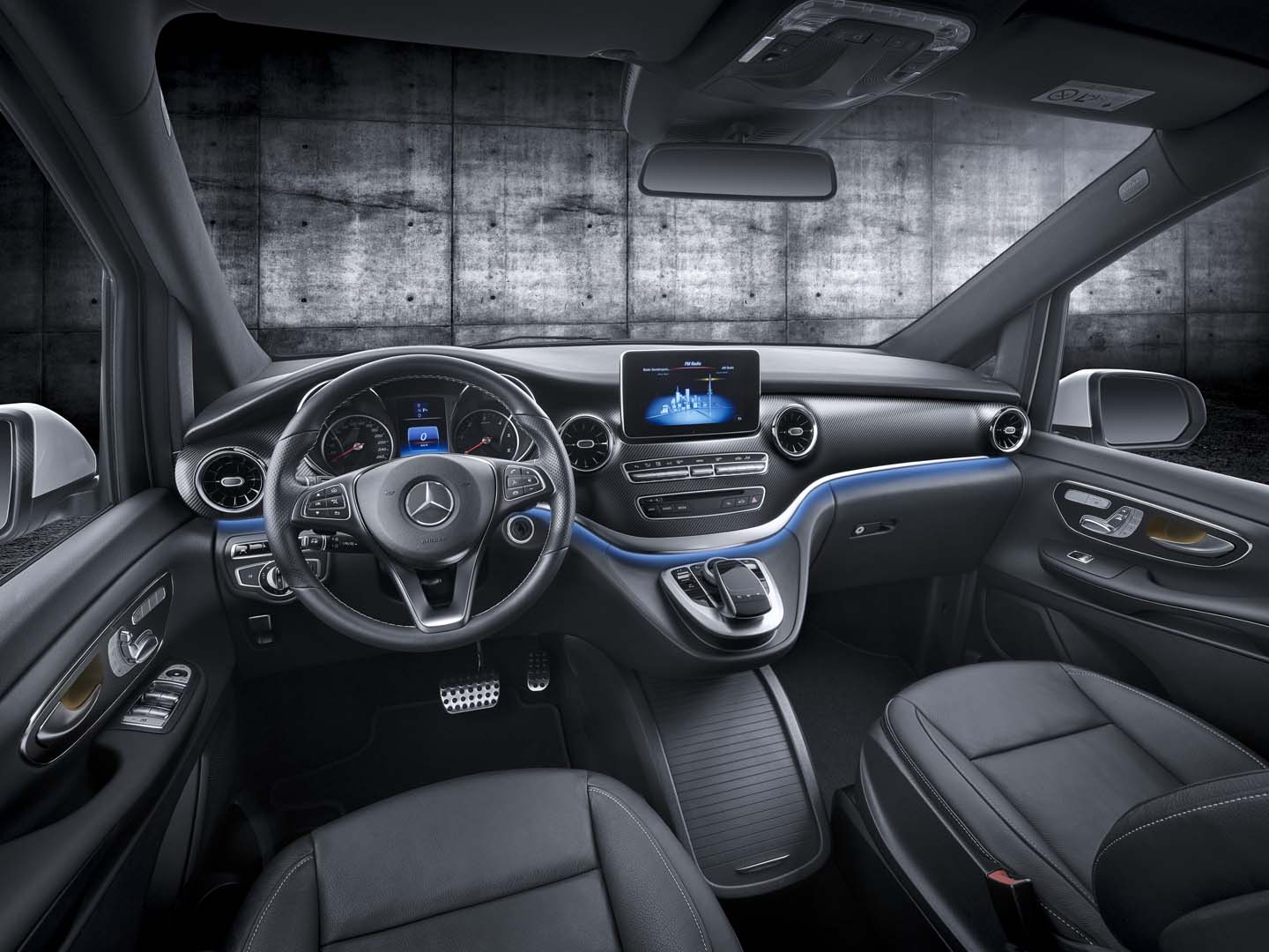 Thiết kế cabin xe Mercedes-Benz V-Class 2020