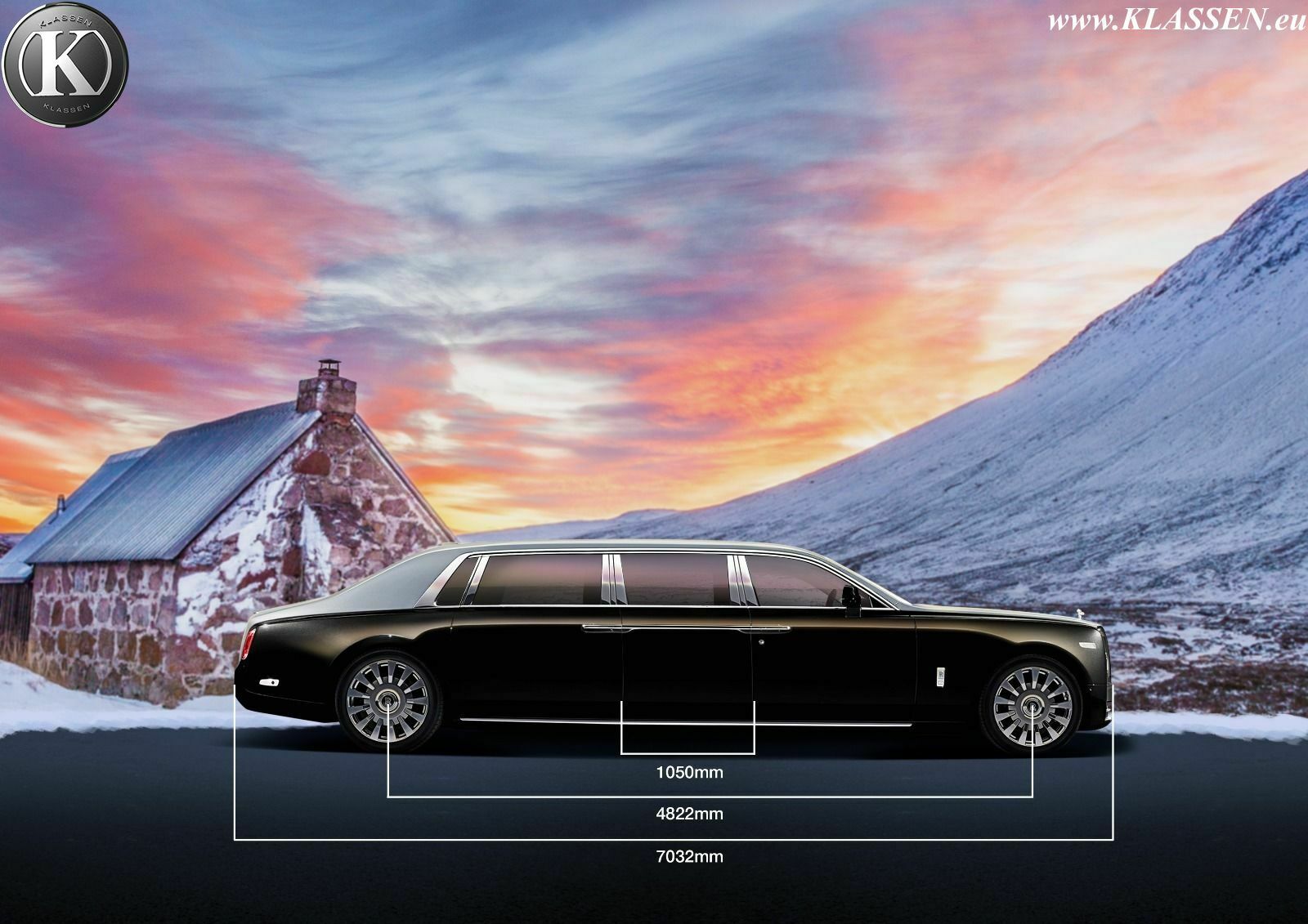 Chiếc Rolls-Royce Phantom được kéo dài thêm hơn 1m