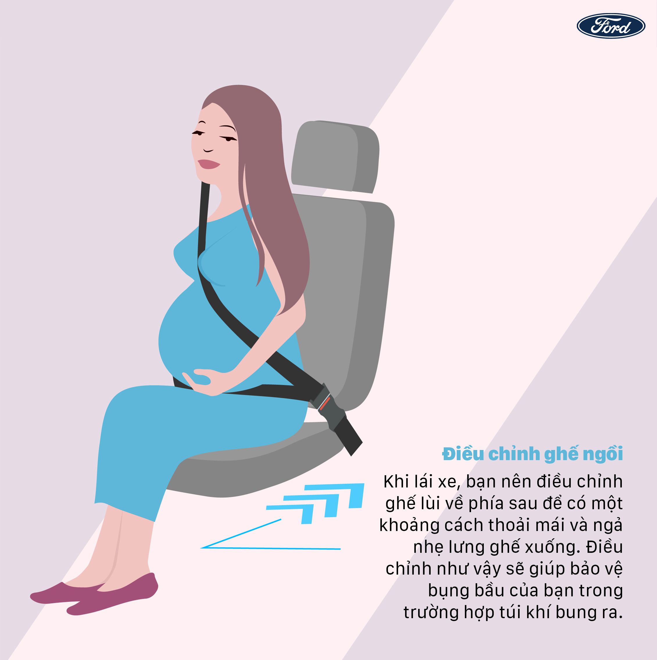 Bí kíp lái xe cho bà bầu, kinh nghiệm lái xe cho bà bầu
