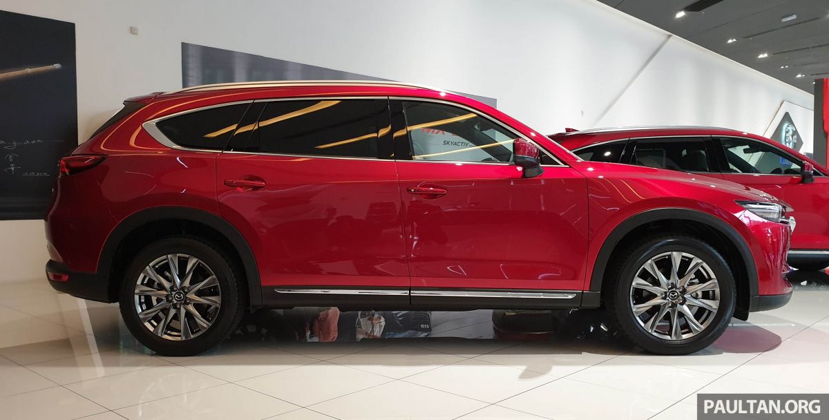 Thiết kế bên hông xe Mazda CX-8 2019