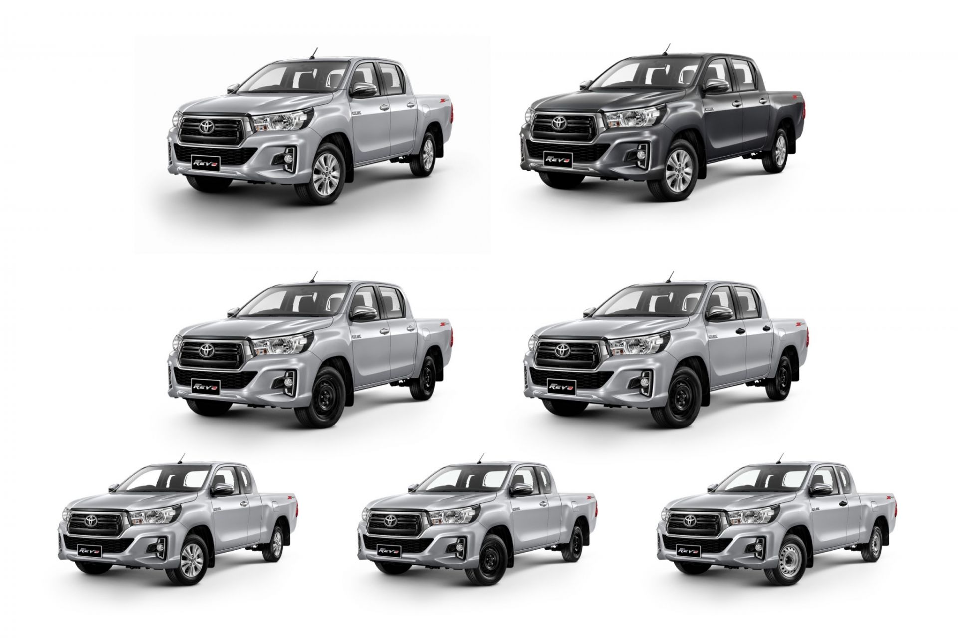 Tất cả các phiên bản Hilux tại Thái Lan đều được nâng cấp ngoại hình