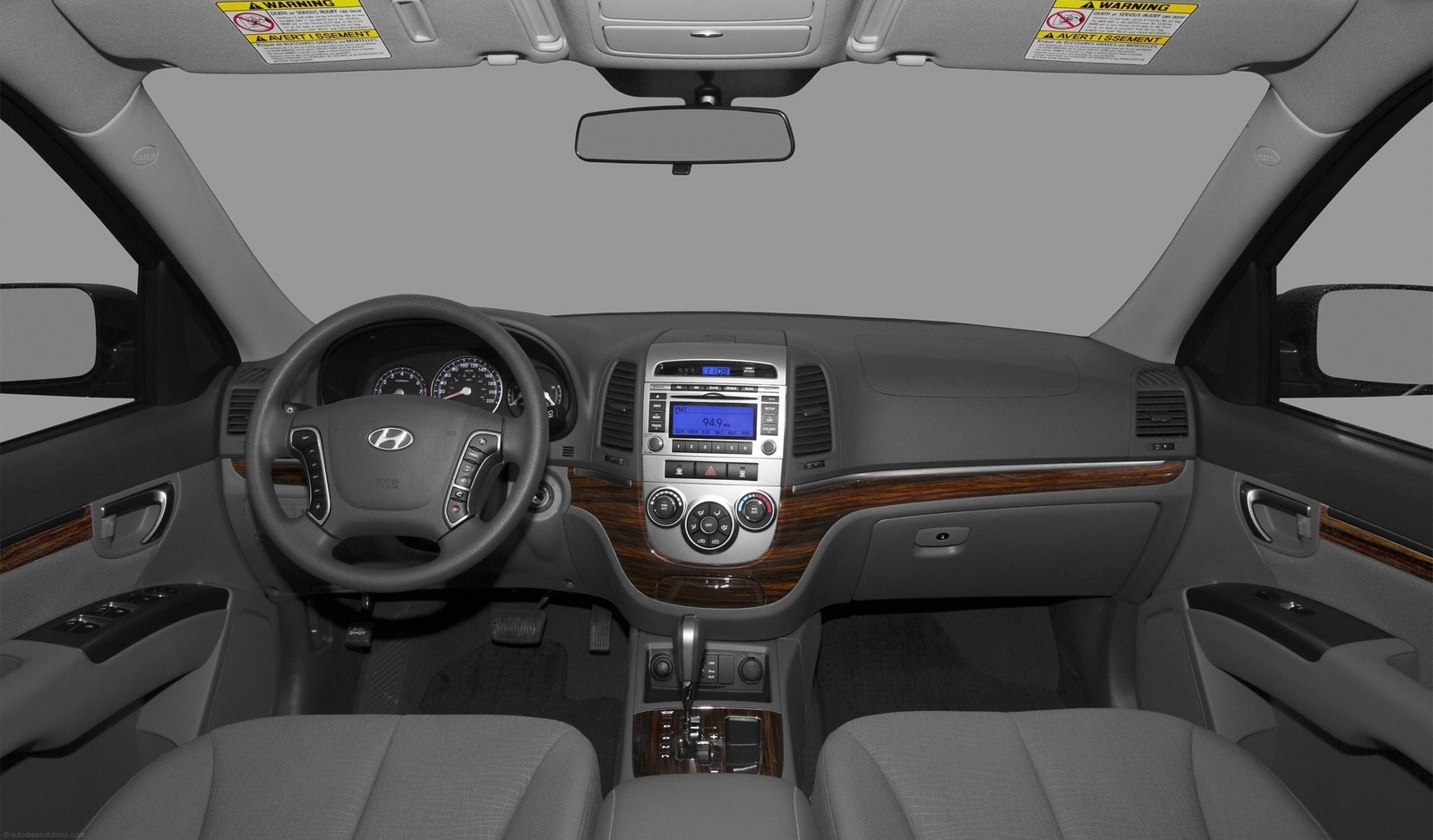 Nội thất xe Hyundai Santa Fe 2009