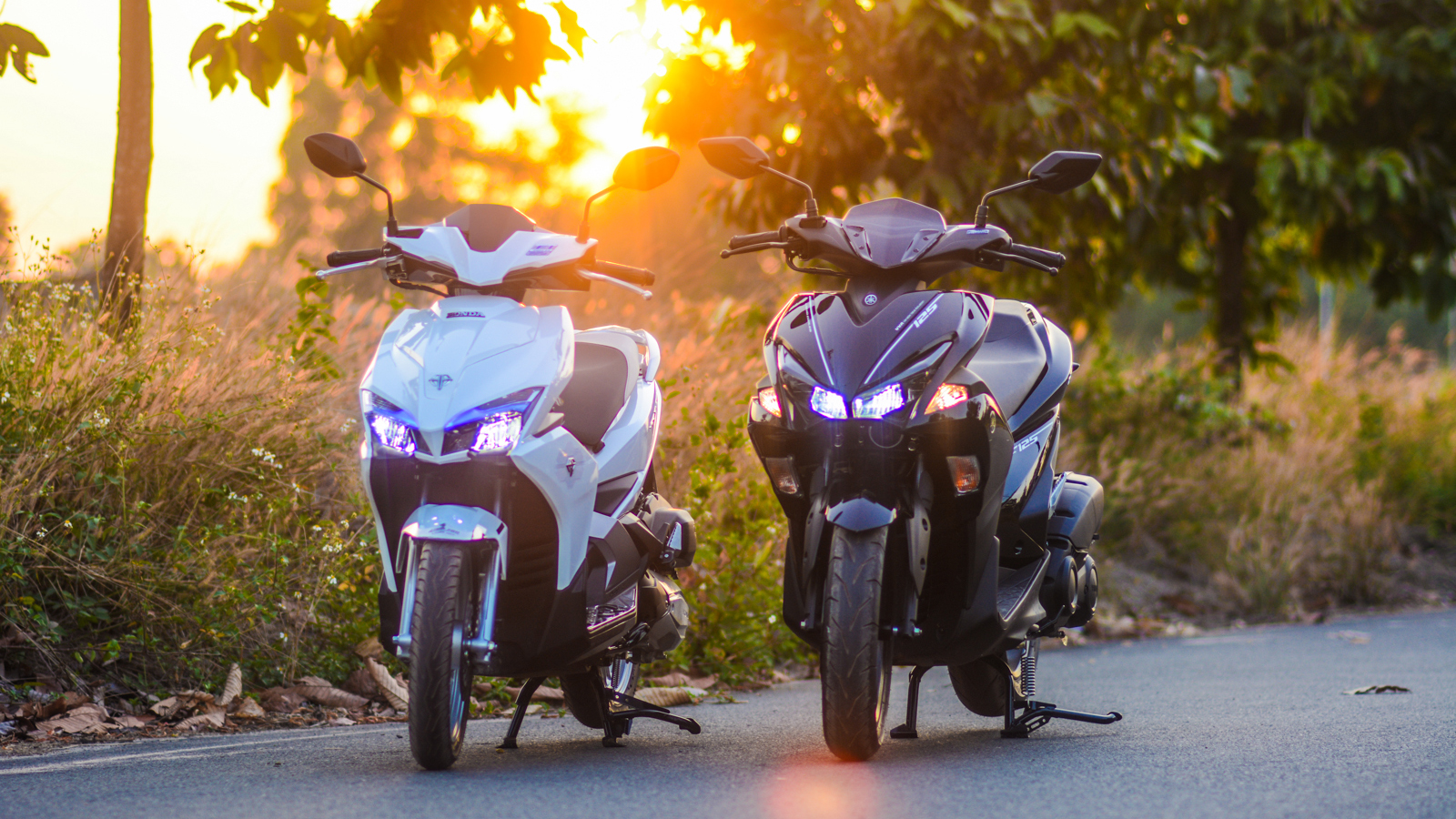 Thiết kế xe Honda và Yamaha