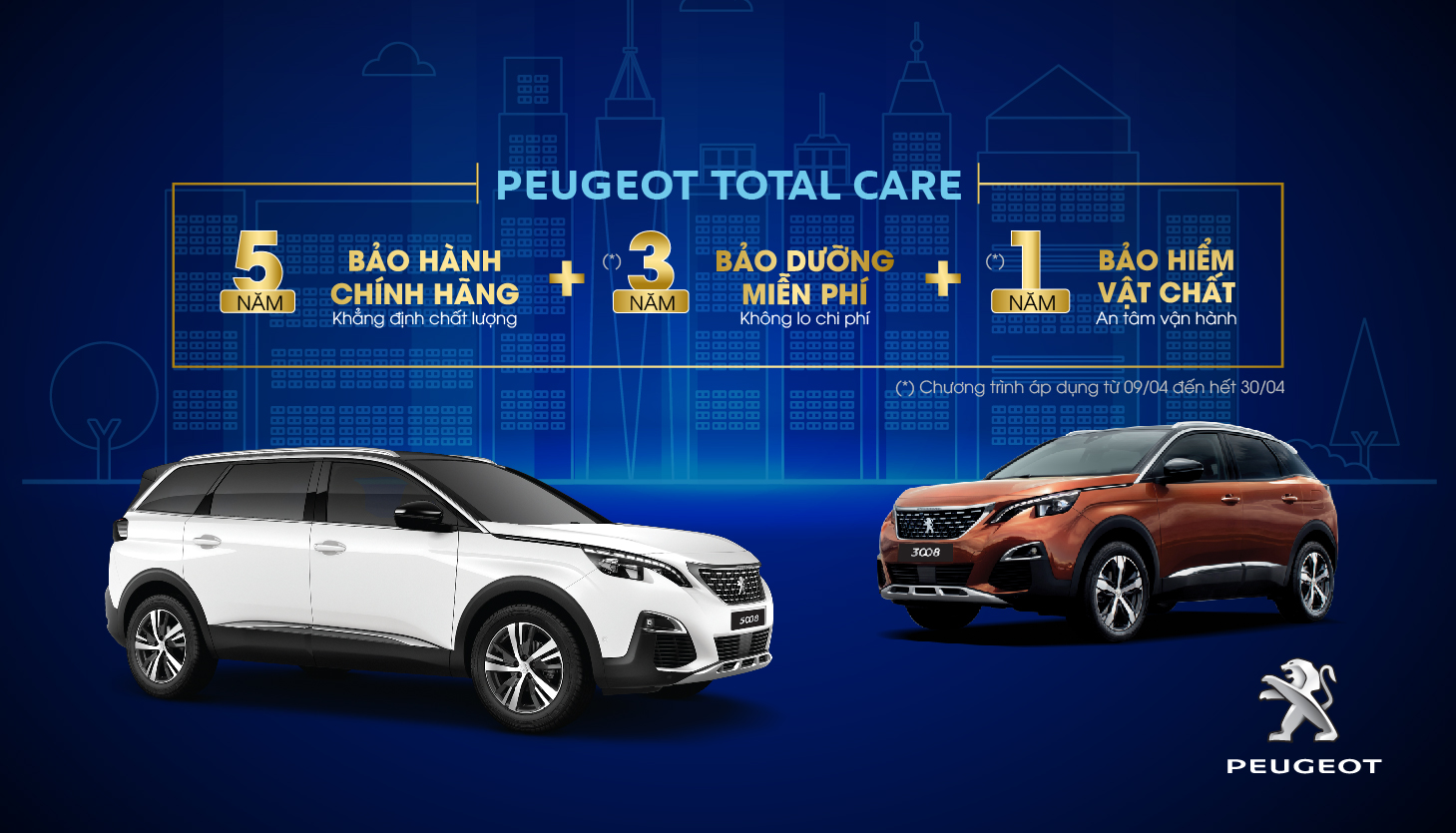 Peugeot Việt Nam tiếp tục khuyến mãi lớn dành cho khách hàng