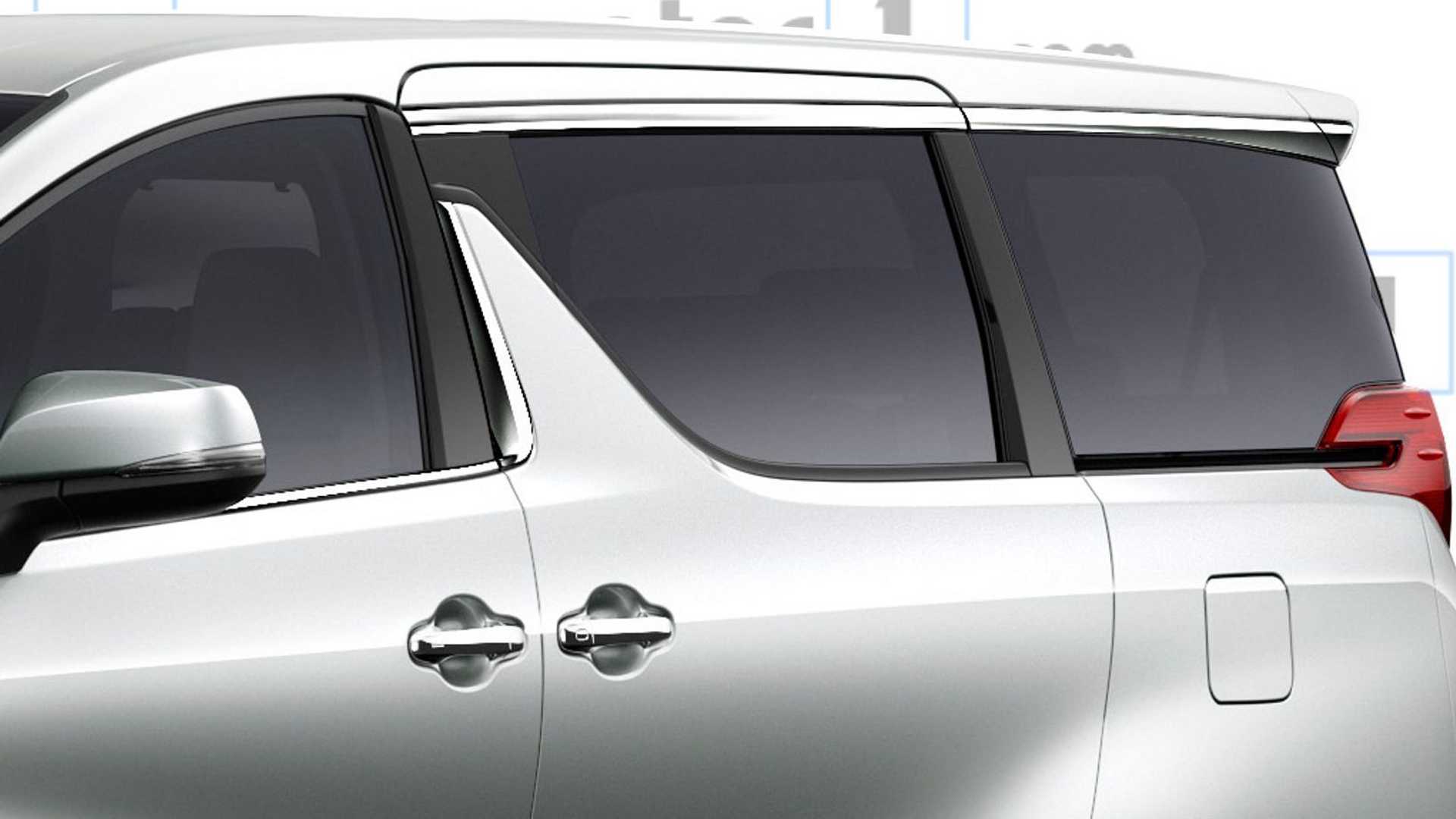 Thiết kế cửa xe của mẫu minivan Lexus