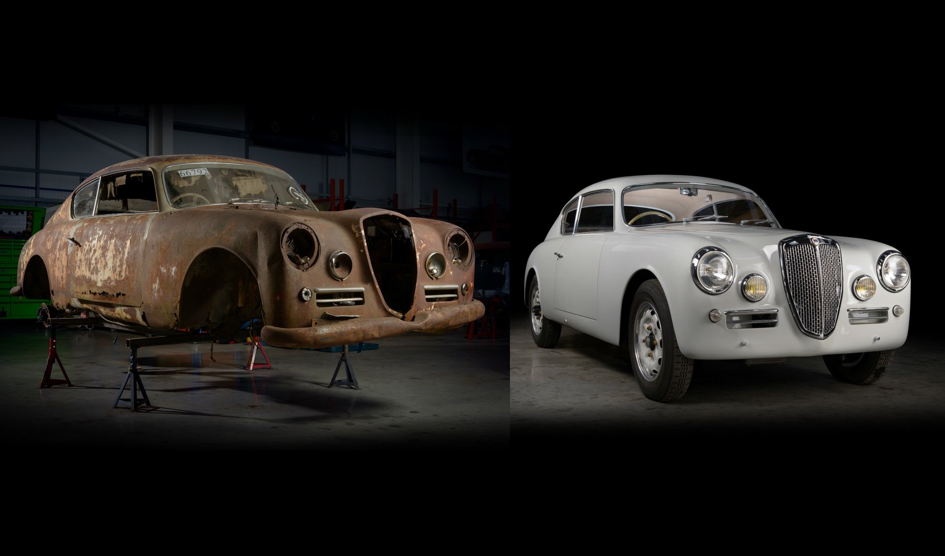 Khó có thể tưởng tượng trước khi phục hồi Lancia Aurelia B20 GT chỉ là một đống sắt hoan rỉ
