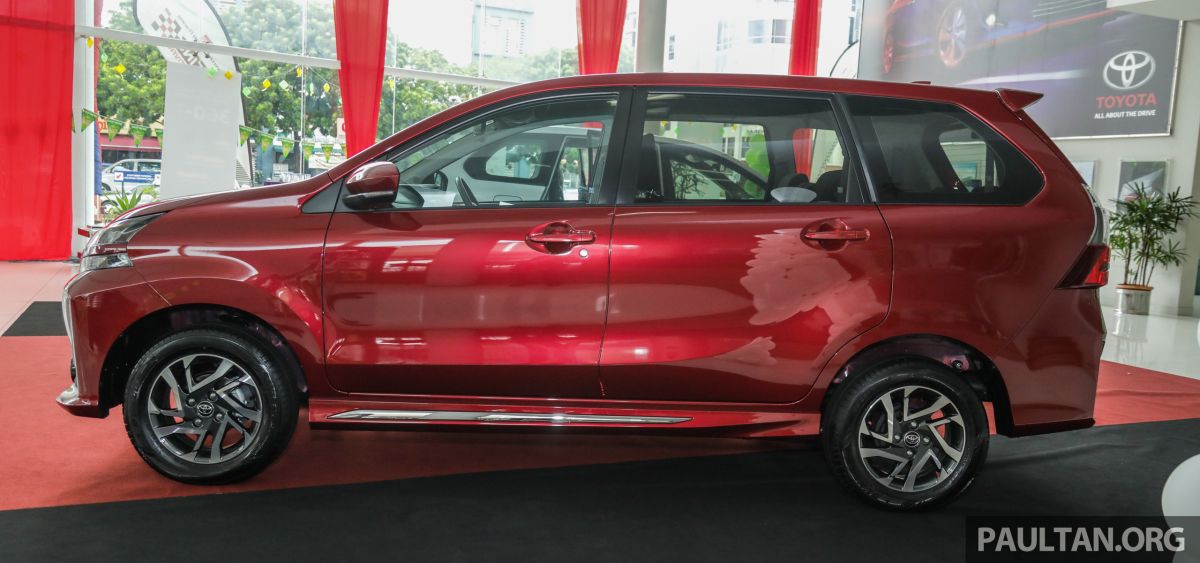 Thiết kế bên hông xe Toyota Avanza