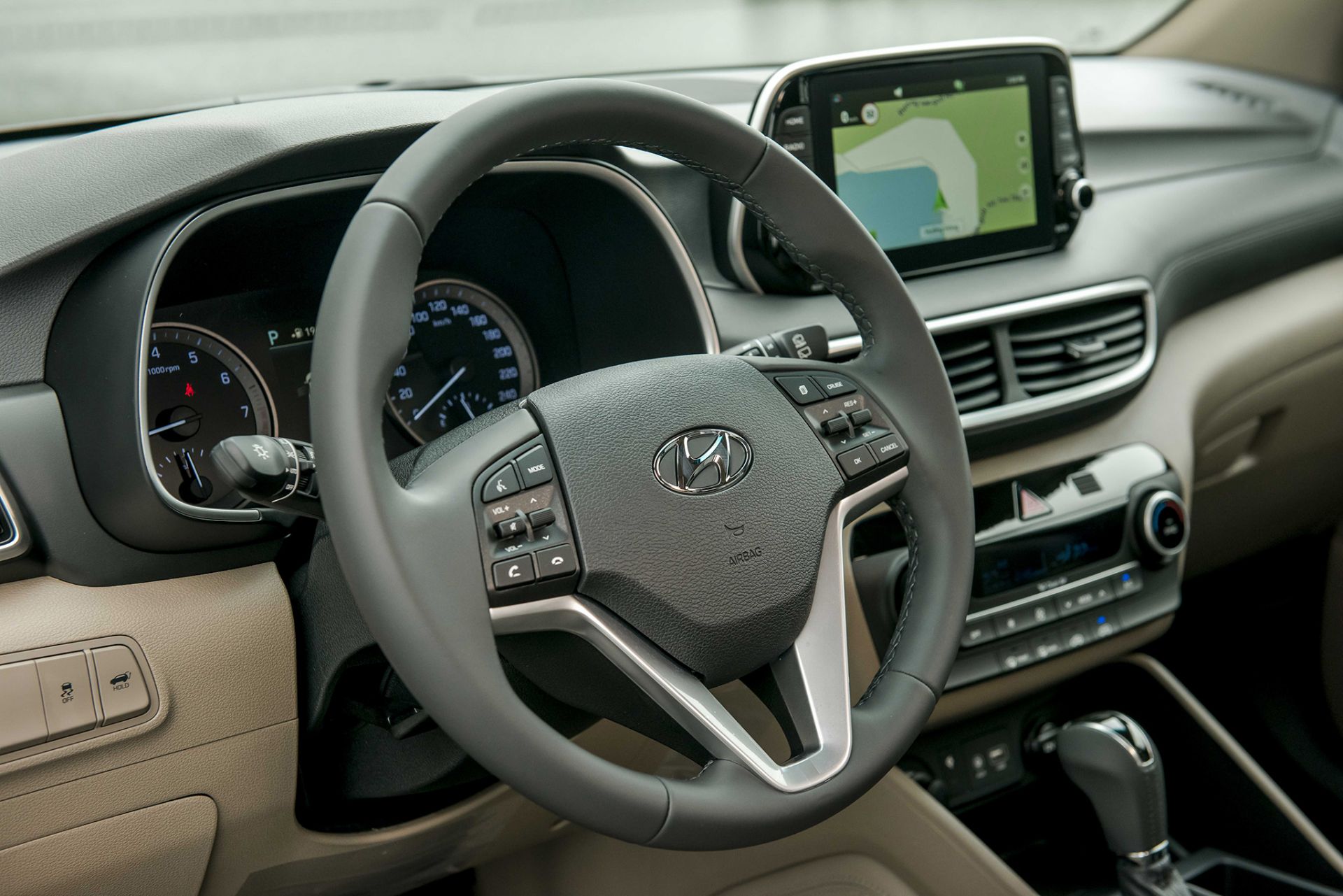 Thiết kế vô lăng xe Hyundai Tucson 2019