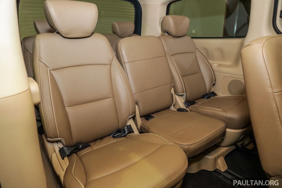 Thiết kế hàng ghế thứ 3 và 4 xe Hyundai Grand Starex