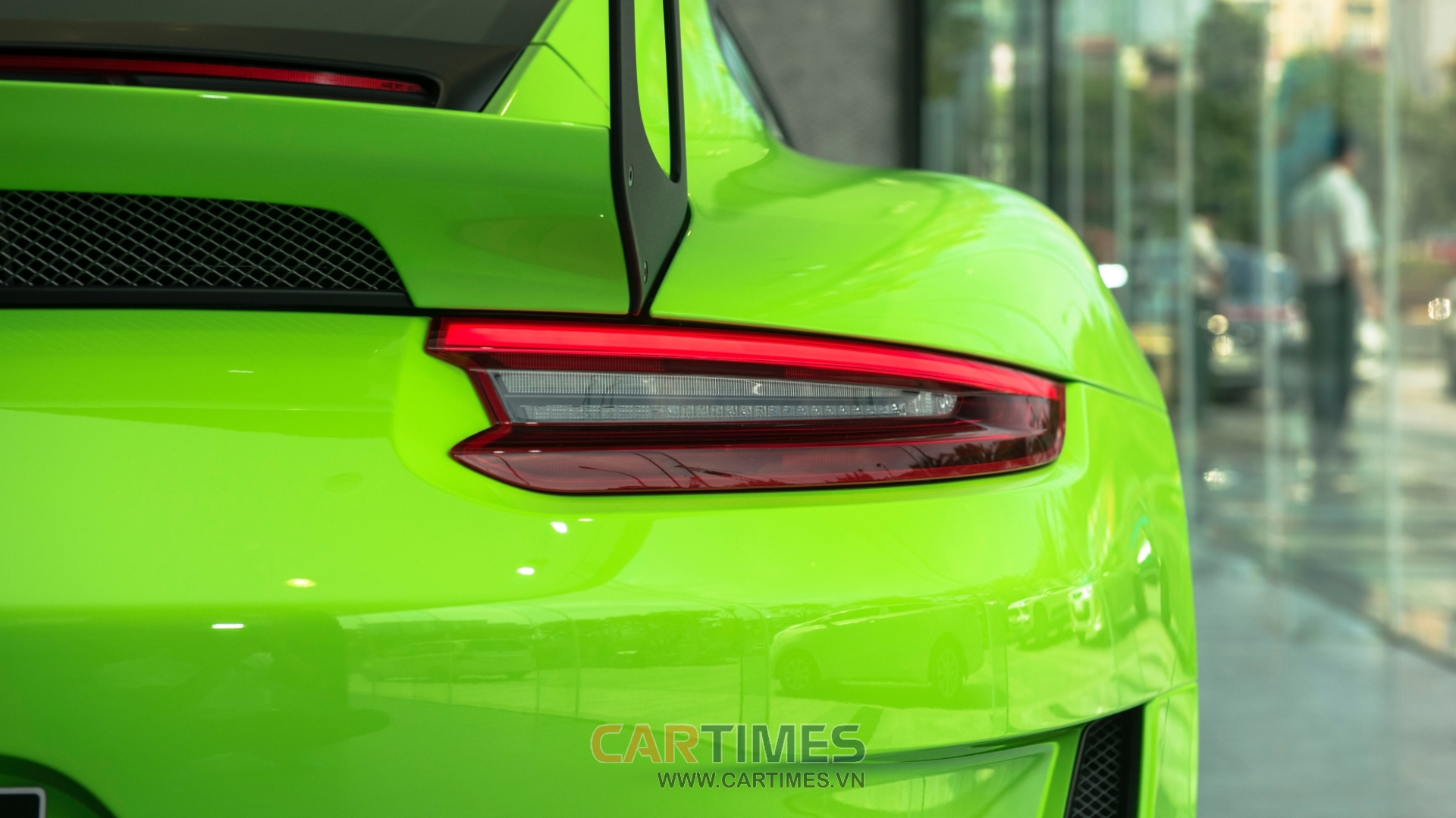 Đèn hậu của xe Porsche 911 GT3 RS 