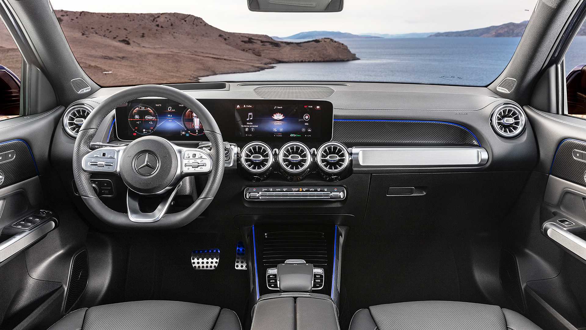 Thiết kế hàng ghế trước xe Mercedes-Benz GLB