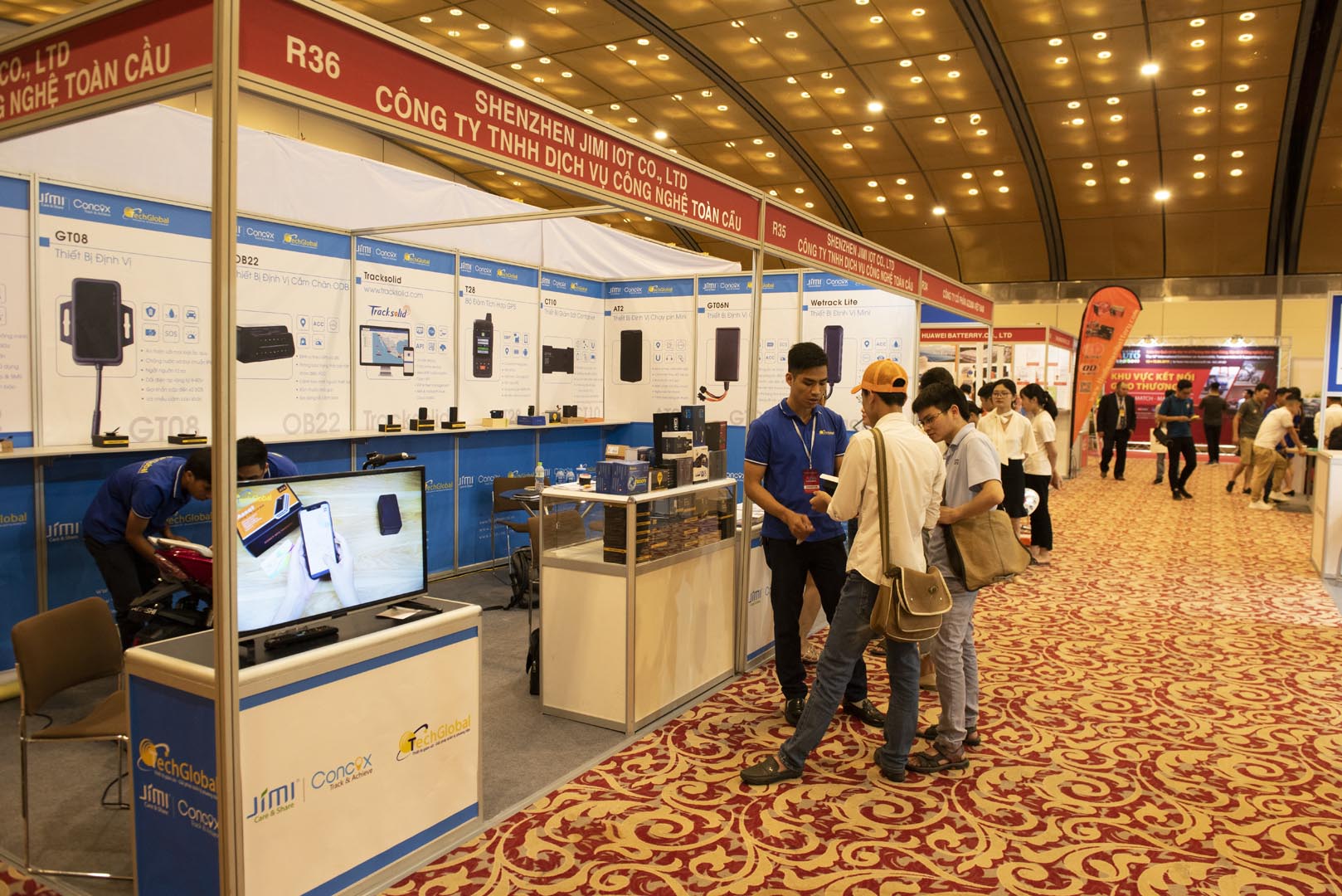 Các quầy hàng phụ trợ tại triển lãm Vietnam Expo 2019