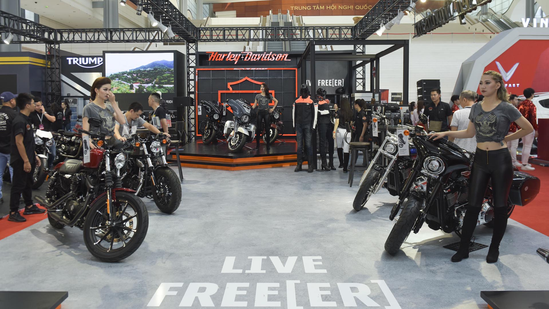 Gian hàng Harley-Davidson tại triển lãm Vietnam Expo 2019