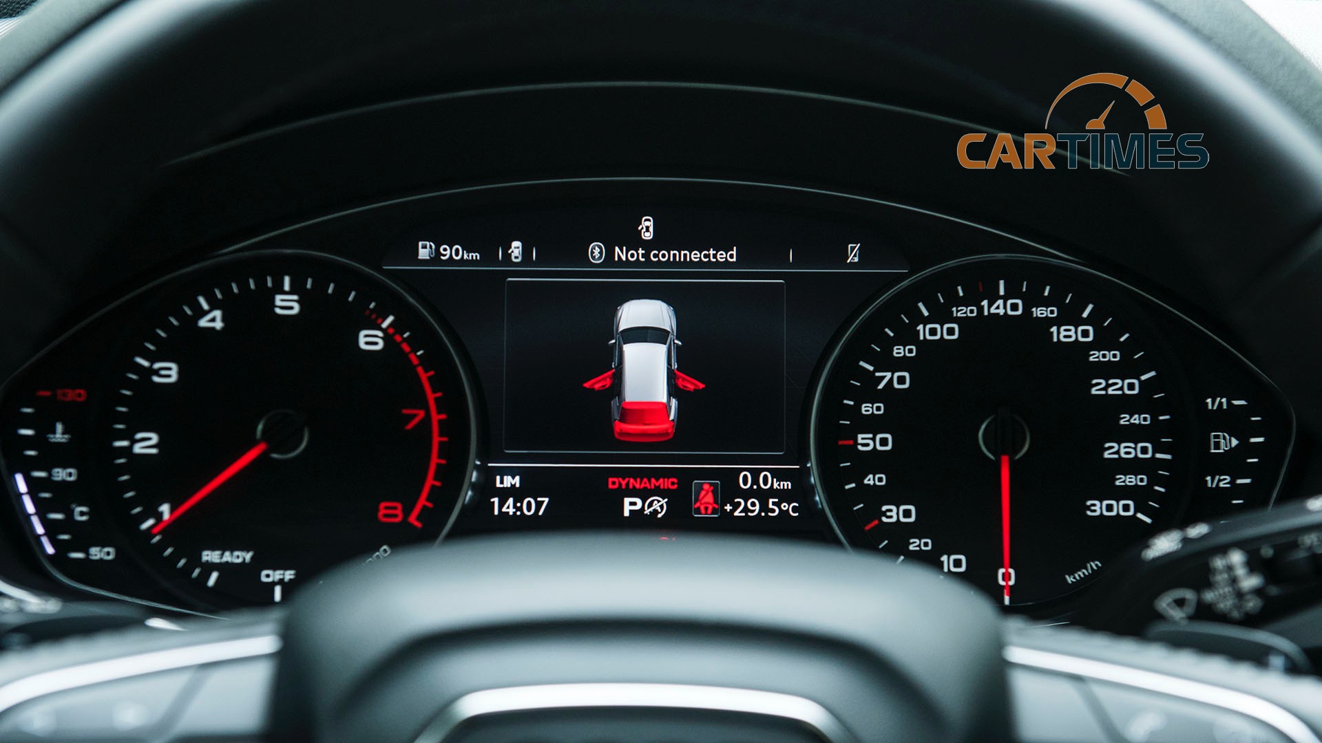 Màn hình hiển thị của xe Audi