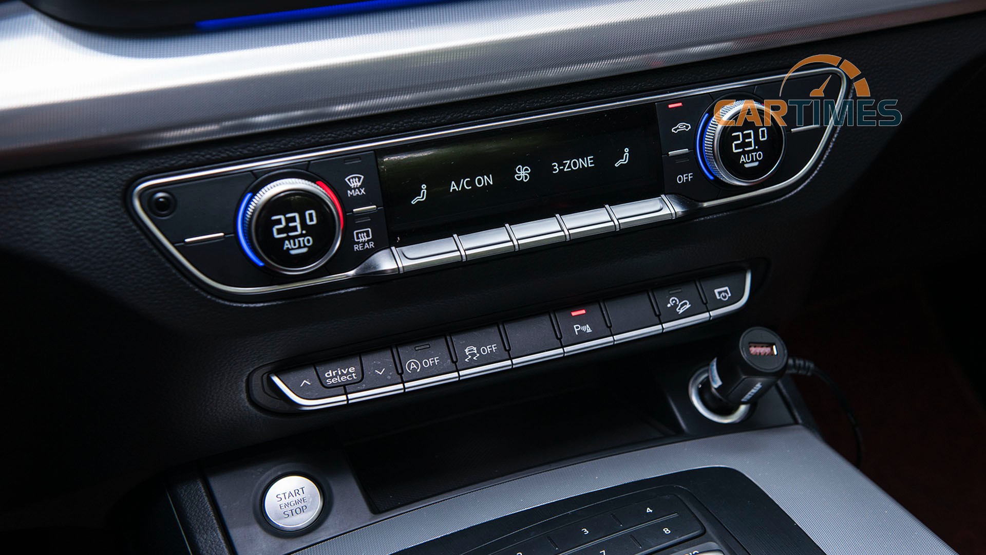 Khu vực chỉnh điều hoà trên Audi Q5 2017