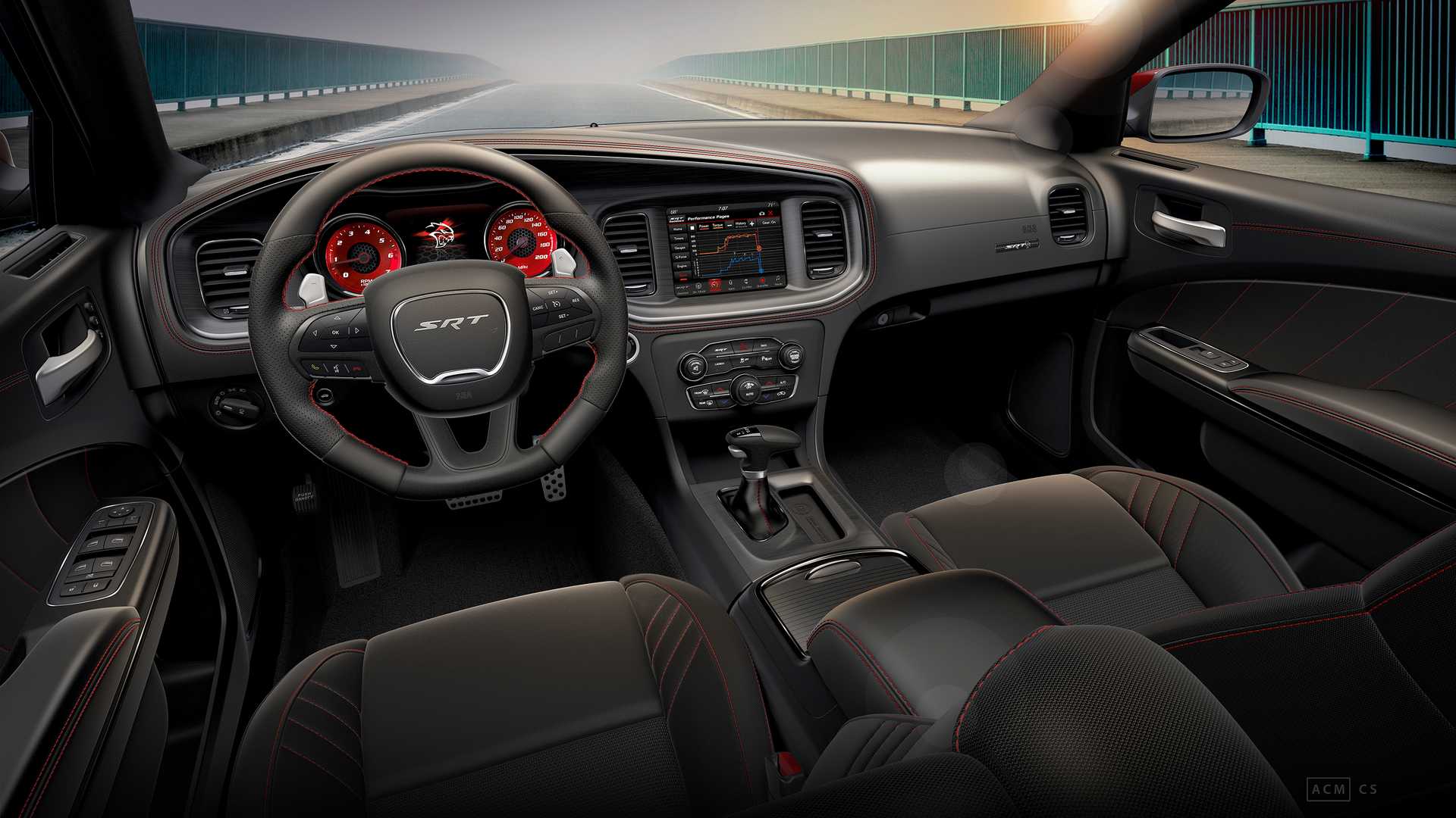 Nội thất xe Dodge Charger SRT Hellcat Octane Edition