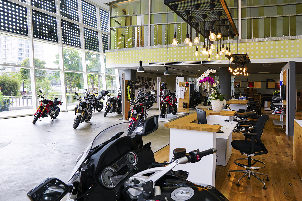 Showroom Motorrad tại tổ hợp BMW Sala