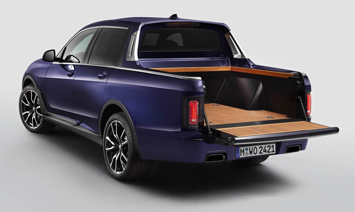 Thùng xe phía sau BMW X7 bán tải