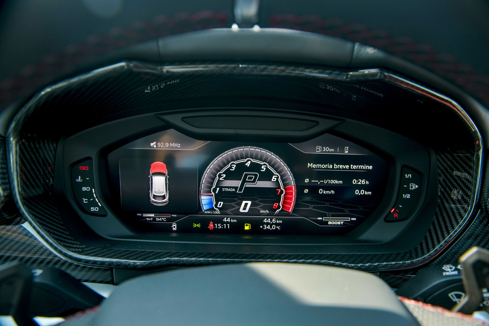 Màn hình hiển thị 12,3 inch trên Lamborghini Urus