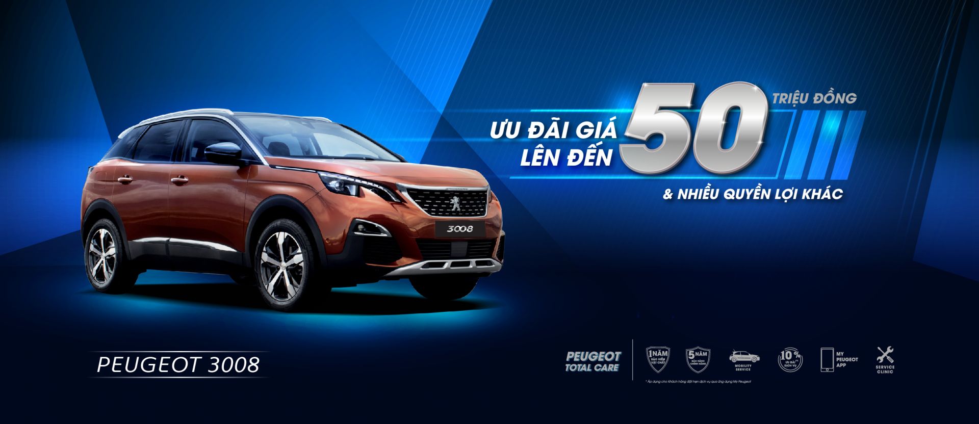 Peugeot ưu đãi đặc biệt lên đến 50 triệu đồng dành cho hai mẫu xe Peugeot 3008 và Peugeot Traveller