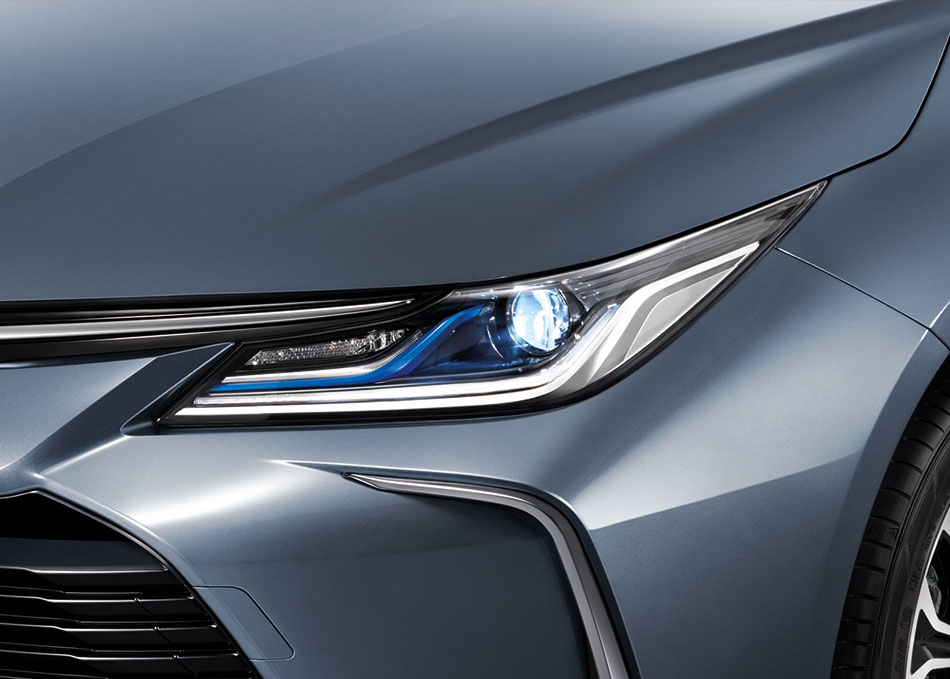 Thiết kế đèn pha xe Toyota Corolla Altis 2019